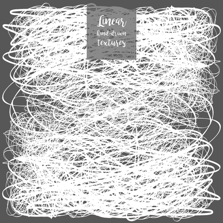 hand-drawn pen ink patterns. Vector sketch black and white background Isolated.のイラスト素材