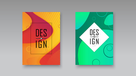 Banner covers template set modern abstract background. Vector art illustrationのイラスト素材