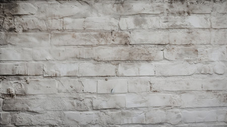 White old brick wall texture.の素材