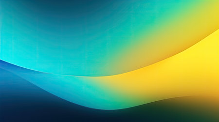 Abstract blue, green and yellow gradient backgroundの素材
