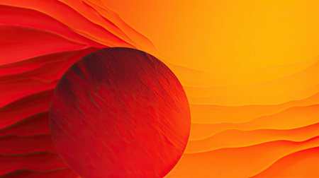 Modern background featuring a vibrant gradient from bold red to bright yellowの素材