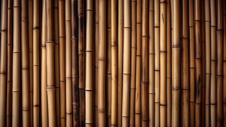 bamboo texture made of vertical sticks background with copy spaceの素材