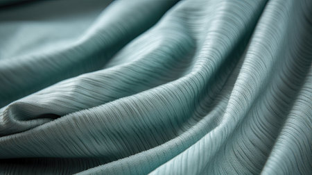 Light green cloth texture with folds and space for textの素材