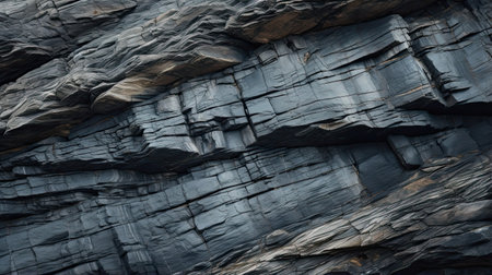 Fine textures of a rugged coastal rock formationの素材