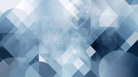 Abstract blue and white background with geometric shapesの素材