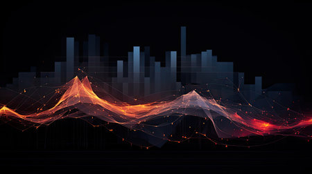 AI-augmented music composition creating unique melodies.の素材