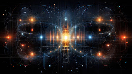 Quantum gates orchestrating precise qubit transformations embodying the intricate manipulation of quantum states.の素材