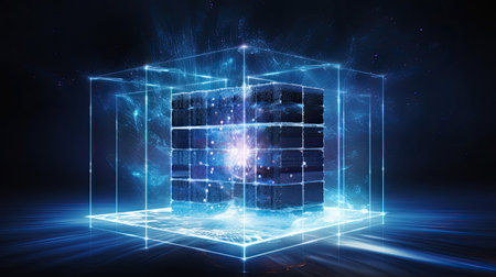 Quantum teleportation's role in quantum communication enabling secure and instantaneous information transfer.の素材