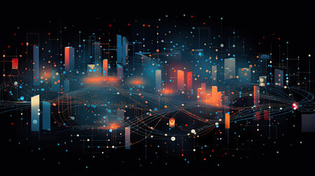 Quantum machine learning algorithms transforming industries revealing patterns in complex data.の素材