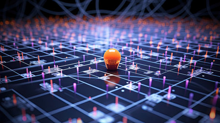 Quantum error correction ensuring reliable qubit operations maintaining quantum state stability.の素材