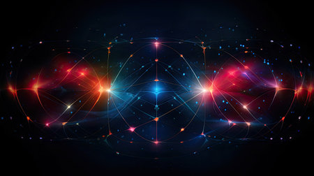 Quantum entanglement's potential for ultra-secure communication reshaping data privacy methods.の素材