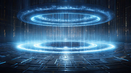 Quantum teleportation's impact on data transmission securing instant and secure communication.の素材