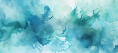Abstract tuquoise brushed backgroundの素材