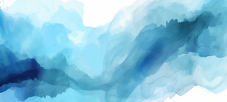 blue brush strokes on white backgroundの素材