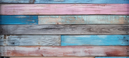 Colorful wooden panelの素材