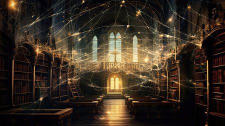 Spider Webs in an Ancient Libraryの素材