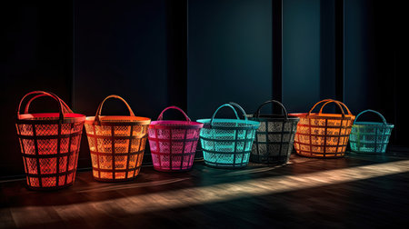 Patterned Shopping Basketsの素材