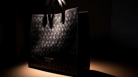 Luxurious Shopping Bag with Intricate Designの素材