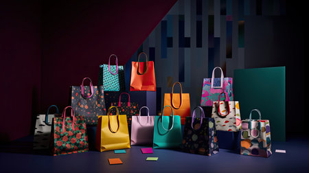Dynamic Shopping Bags Displayの素材