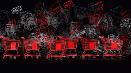 Energetic Black Friday Shopping Displayの素材