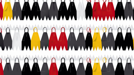 Clean Shopping Bags with Pops of Colorの素材