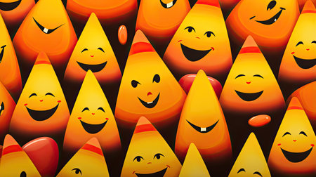 Happy Halloween Candy Cornの素材