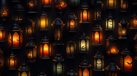 Glowing Halloween Lanterns Celebrationの素材