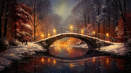 Bridge in Starlit Tranquilityの素材