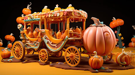Candy Pumpkin Carriage Ride Through Candy Landの素材