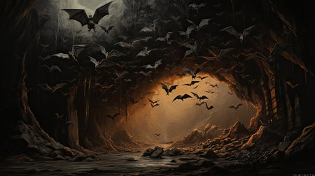 Realistic Bat Colony Roostの素材