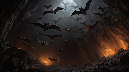 Realistic Bat Colony Roostの素材