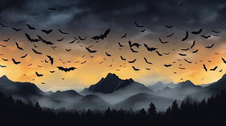 Bats in Flightの素材