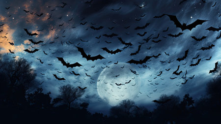 Bats in Flightの素材
