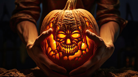 Eerie Pumpkin Carvingの素材