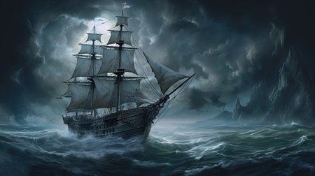 Moonlit Ghost Shipの素材