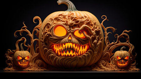 Eerie Pumpkin Carvingの素材