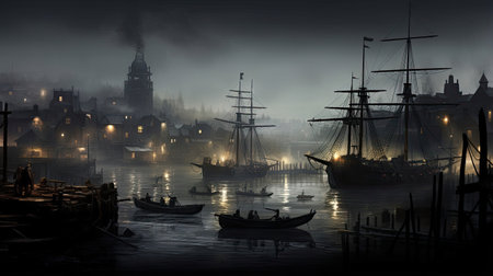 Ghostly Harbor Sceneの素材