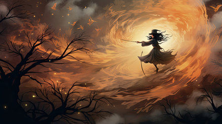 Witch's Flight Through the Woodsの素材