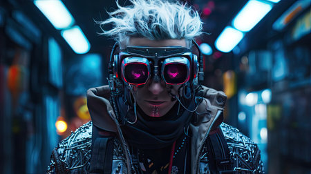 Intriguing Cyberpunk Hacker Ensembleの素材