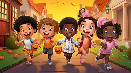 Trick-or-Treat Kidsの素材