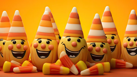 Whimsical Halloween Candy Cornの素材