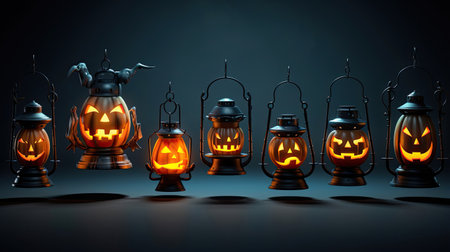 Glowing Halloween Lanternsの素材