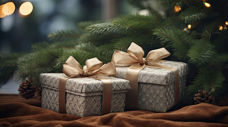Adorned with ribbons: Elegantly wrapped holiday giftsの素材