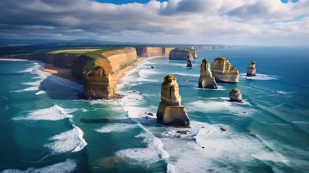 Great Ocean Road Australia: Dramatic Coastline Apostlesの素材