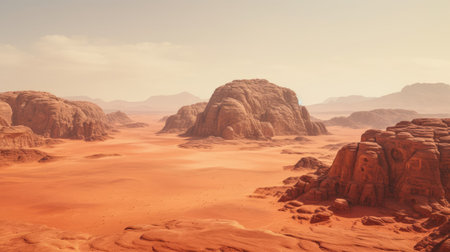 Towering Rock Formations of Wadi Rum Jordanの素材