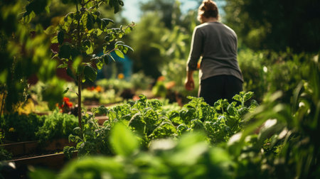 Caring for a community garden a thread in the fabric of local farmingの素材
