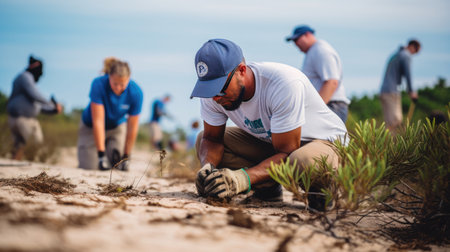 Dune Restoration Project: Protecting Shorelines with Native Plantsの素材