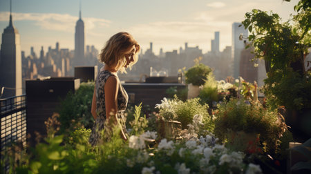 Joyfully Cultivating Rooftop Greenery Urban Oasis Creationの素材