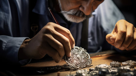 Soldering Filigree: Mexican Silver Artisan Creates Intricate Silver Pendantの素材