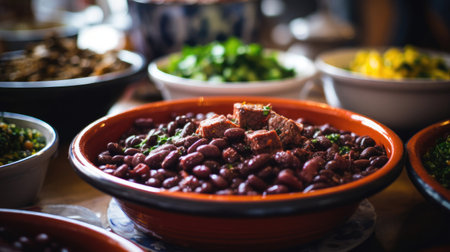 Feijoada Festival with Black Bean Stew in Brazilの素材